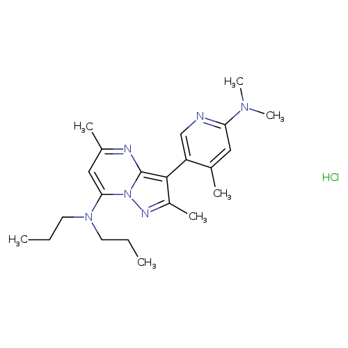 3-(6-(Dimethylamino)-4-methylpyridin-3-yl)-2,5-dimethyl-N,N-dipropylpyrazolo[1,5-a]pyrimidin-7-amine hydrochloride