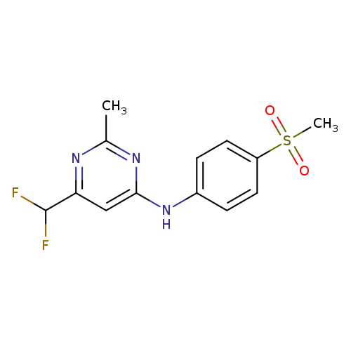 6-(difluoromethyl)-N-(4-methanesulfonylphenyl)-2-methylpyrimidin-4-amine