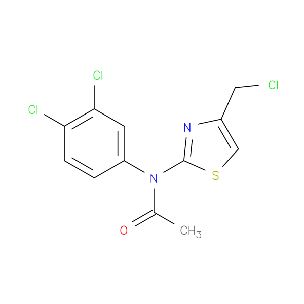 N-[4-(chloromethyl)-1,3-thiazol-2-yl]-N-(3,4-dichlorophenyl)acetamide