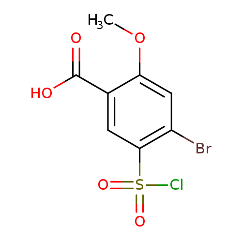 4-Bromo-5-(chlorosulfonyl)-2-methoxybenzoic acid