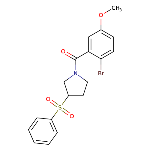 3-(benzenesulfonyl)-1-(2-bromo-5-methoxybenzoyl)pyrrolidine