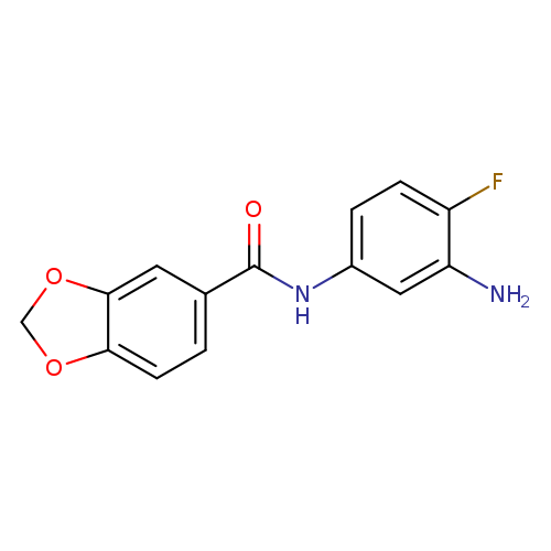 N-(3-amino-4-fluorophenyl)-2H-1,3-benzodioxole-5-carboxamide