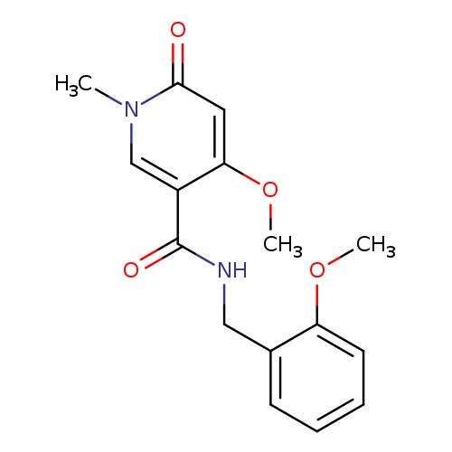 4-methoxy-N-[(2-methoxyphenyl)methyl]-1-methyl-6-oxo-1,6-dihydropyridine-3-carboxamide