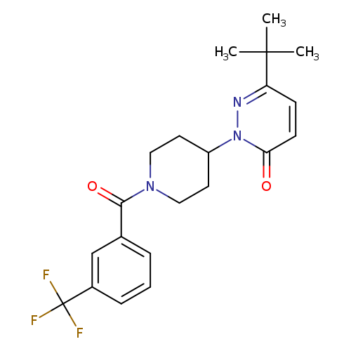 6-tert-butyl-2-{1-[3-(trifluoromethyl)benzoyl]piperidin-4-yl}-2,3-dihydropyridazin-3-one
