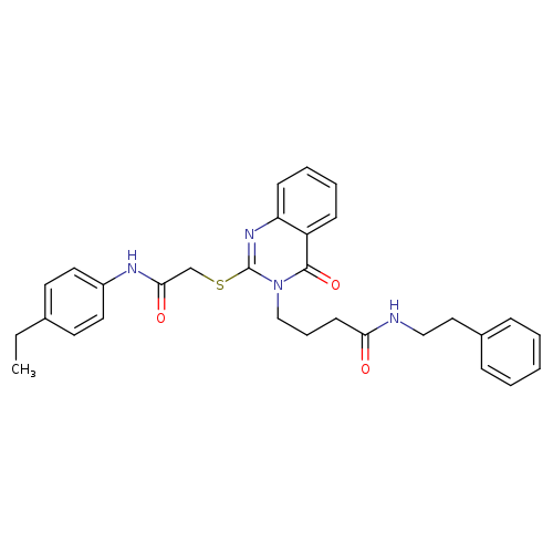 4-[2-({[(4-ethylphenyl)carbamoyl]methyl}sulfanyl)-4-oxo-3,4-dihydroquinazolin-3-yl]-N-(2-phenylethyl)butanamide