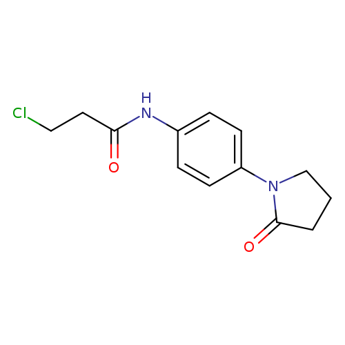 3-chloro-N-[4-(2-oxopyrrolidin-1-yl)phenyl]propanamide