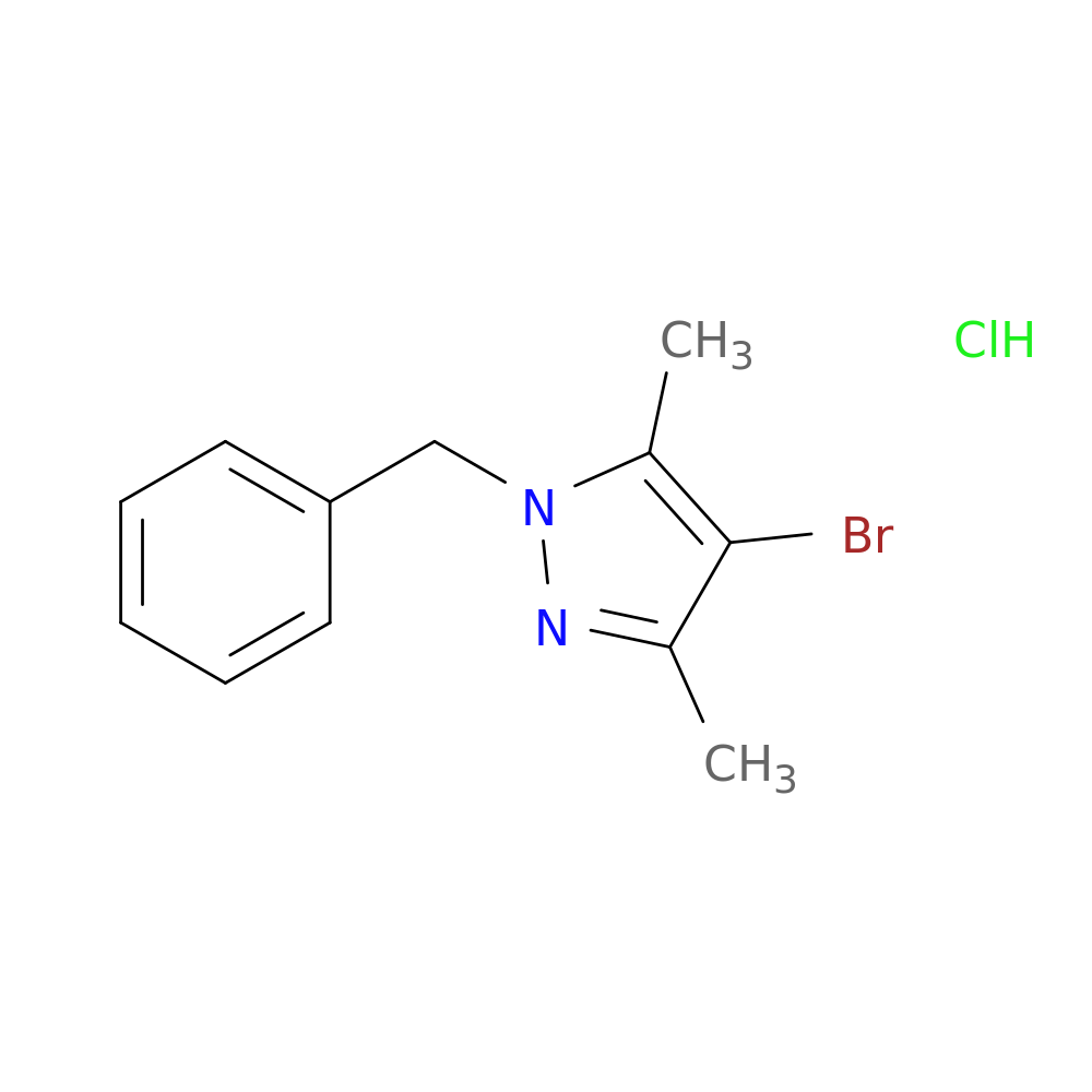1-benzyl-4-bromo-3,5-dimethyl-1H-pyrazole hydrochloride