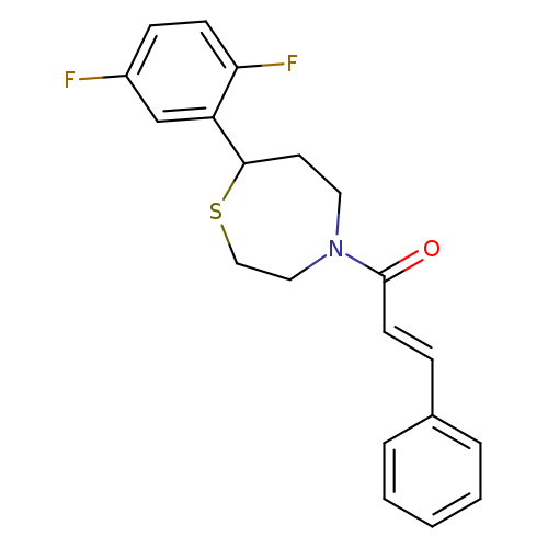 (2E)-1-[7-(2,5-difluorophenyl)-1,4-thiazepan-4-yl]-3-phenylprop-2-en-1-one