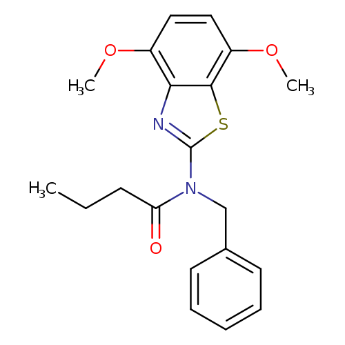 N-benzyl-N-(4,7-dimethoxy-1,3-benzothiazol-2-yl)butanamide