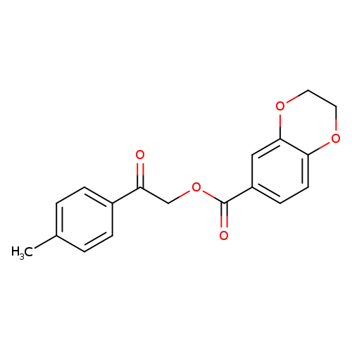 2-(4-methylphenyl)-2-oxoethyl 2,3-dihydro-1,4-benzodioxine-6-carboxylate