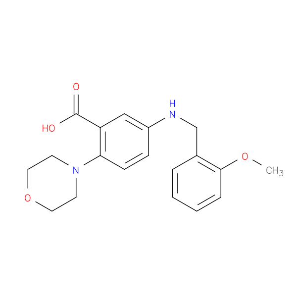 5-[(2-methoxybenzyl)amino]-2-(4-morpholinyl)benzoic acid