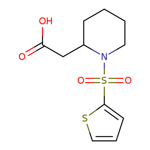 2-[1-(thiophene-2-sulfonyl)piperidin-2-yl]acetic acid