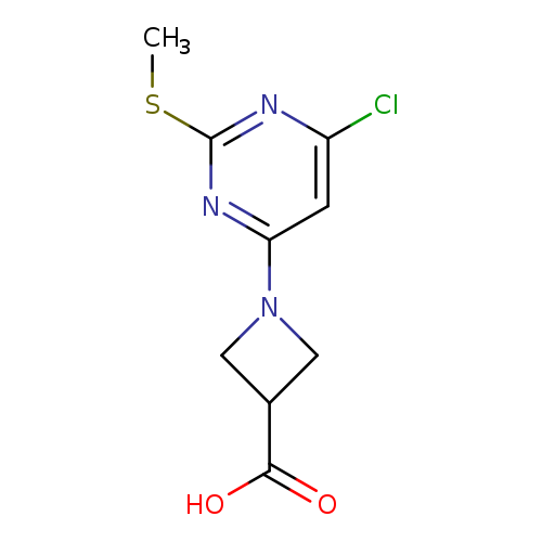 3-Azetidinecarboxylic acid, 1-[6-chloro-2-(methylthio)-4-pyrimidinyl]-