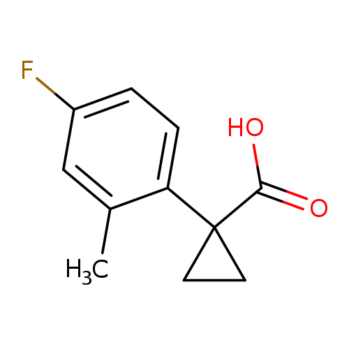1-(4-fluoro-2-methylphenyl)cyclopropane-1-carboxylicacid
