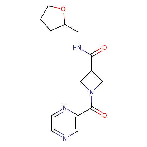 N-[(oxolan-2-yl)methyl]-1-(pyrazine-2-carbonyl)azetidine-3-carboxamide