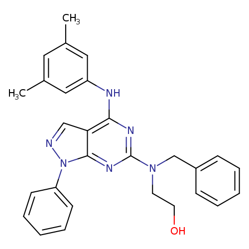 2-[benzyl({4-[(3,5-dimethylphenyl)amino]-1-phenyl-1H-pyrazolo[3,4-d]pyrimidin-6-yl})amino]ethan-1-ol