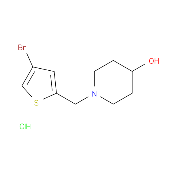 1-[(4-Bromothiophen-2-yl)methyl]piperidin-4-ol hydrochloride