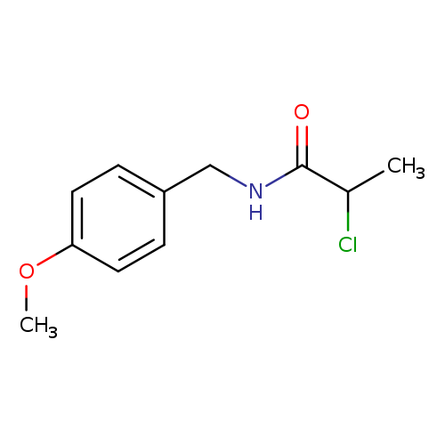 2-chloro-N-[(4-methoxyphenyl)methyl]propanamide