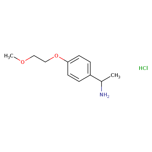 1-[4-(2-methoxyethoxy)phenyl]ethan-1-amine hydrochloride