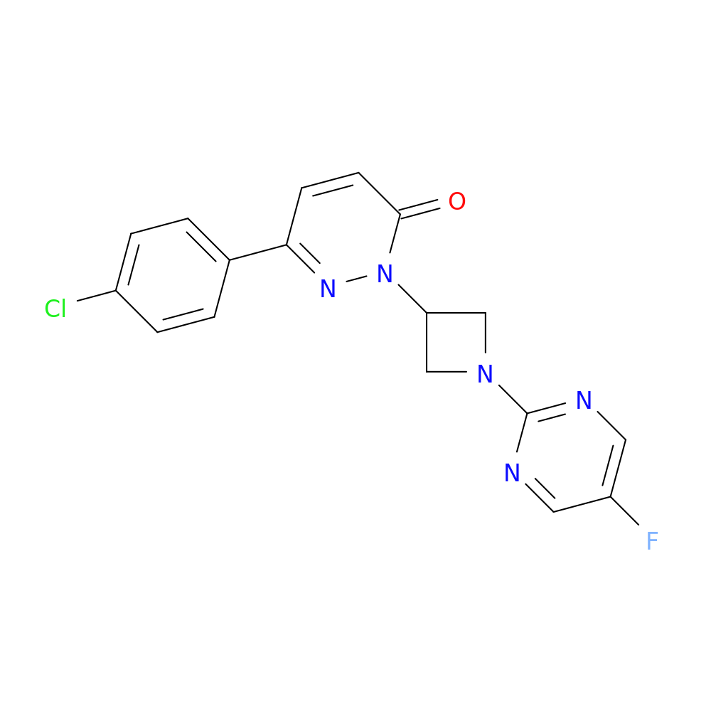 6-(4-chlorophenyl)-2-[1-(5-fluoropyrimidin-2-yl)azetidin-3-yl]-2,3-dihydropyridazin-3-one