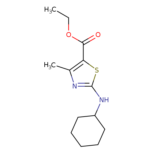 Ethyl 2-(cyclohexylamino)-4-methyl-1,3-thiazole-5-carboxylate