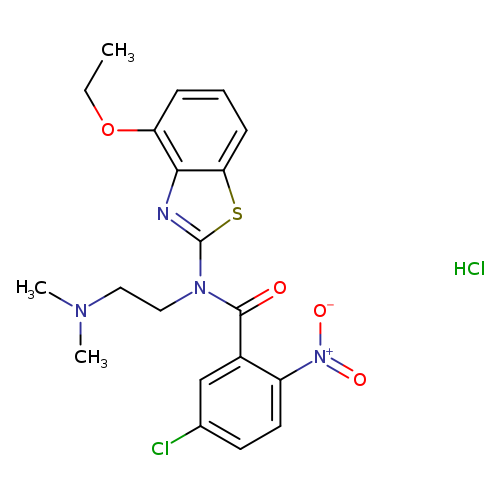 5-chloro-N-[2-(dimethylamino)ethyl]-N-(4-ethoxy-1,3-benzothiazol-2-yl)-2-nitrobenzamide hydrochloride