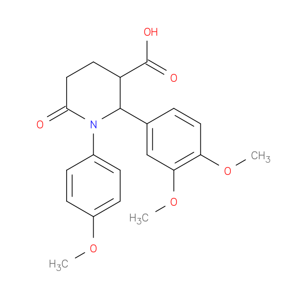 2-(3,4-dimethoxyphenyl)-1-(4-methoxyphenyl)-6-oxopiperidine-3-carboxylic acid