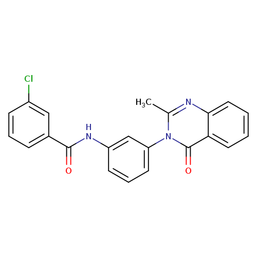 3-chloro-N-[3-(2-methyl-4-oxo-3,4-dihydroquinazolin-3-yl)phenyl]benzamide