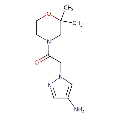 2-(4-amino-1H-pyrazol-1-yl)-1-(2,2-dimethylmorpholin-4-yl)ethan-1-one
