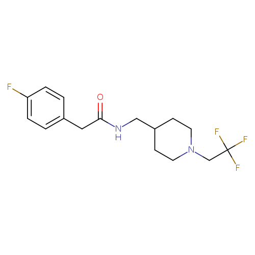 2-(4-fluorophenyl)-N-{[1-(2,2,2-trifluoroethyl)piperidin-4-yl]methyl}acetamide