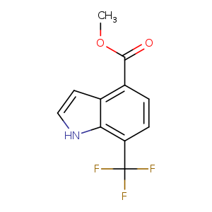 1H-Indole-4-carboxylic acid, 7-(trifluoromethyl)-, methyl ester