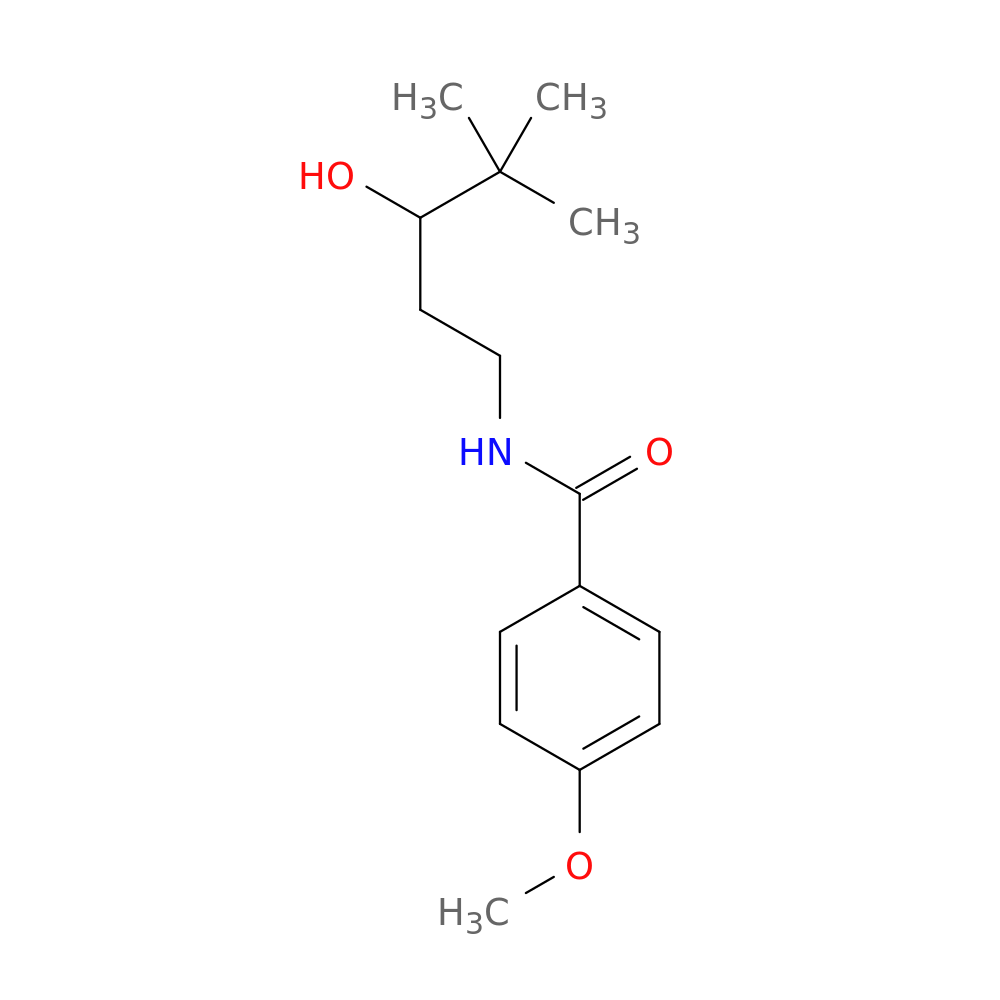 N-(3-hydroxy-4,4-dimethylpentyl)-4-methoxybenzamide