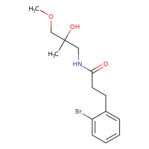 3-(2-bromophenyl)-N-(2-hydroxy-3-methoxy-2-methylpropyl)propanamide
