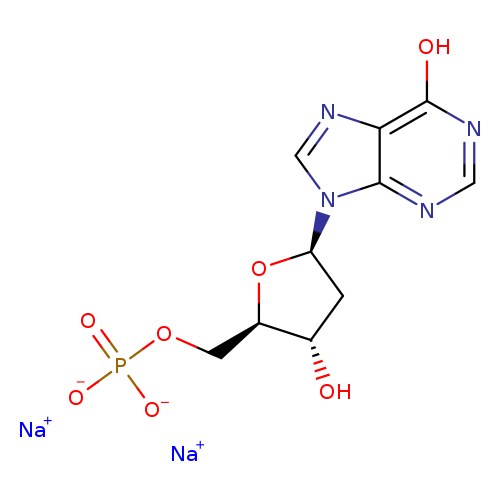 Sodium ((2R,3S,5R)-3-hydroxy-5-(6-oxo-1H-purin-9(6H)-yl)tetrahydrofuran-2-yl)methyl phosphate