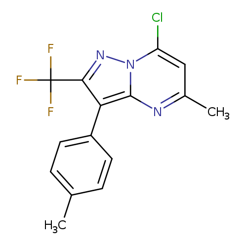 7-Chloro-5-methyl-3-p-tolyl-2-trifluoromethyl-pyrazolo[1,5-a]pyrimidine