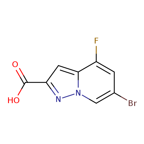 Pyrazolo[1,5-a]pyridine-2-carboxylic acid, 6-bromo-4-fluoro-