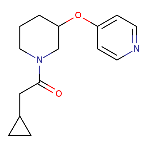 2-cyclopropyl-1-[3-(pyridin-4-yloxy)piperidin-1-yl]ethan-1-one