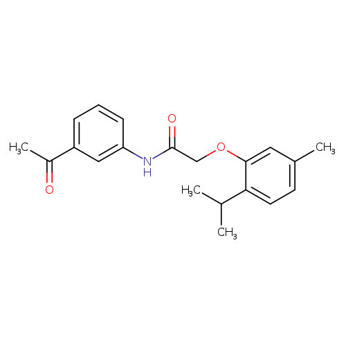 N-(3-acetylphenyl)-2-[5-methyl-2-(propan-2-yl)phenoxy]acetamide