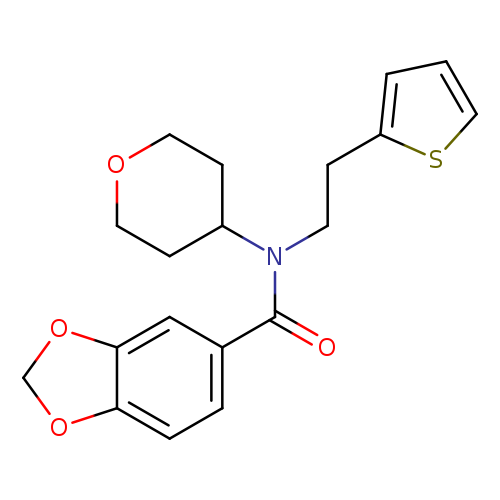 N-(oxan-4-yl)-N-[2-(thiophen-2-yl)ethyl]-2H-1,3-benzodioxole-5-carboxamide