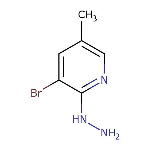 Pyridine, 3-bromo-2-hydrazinyl-5-methyl-