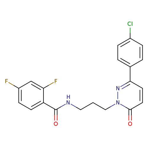 N-{3-[3-(4-chlorophenyl)-6-oxo-1,6-dihydropyridazin-1-yl]propyl}-2,4-difluorobenzamide
