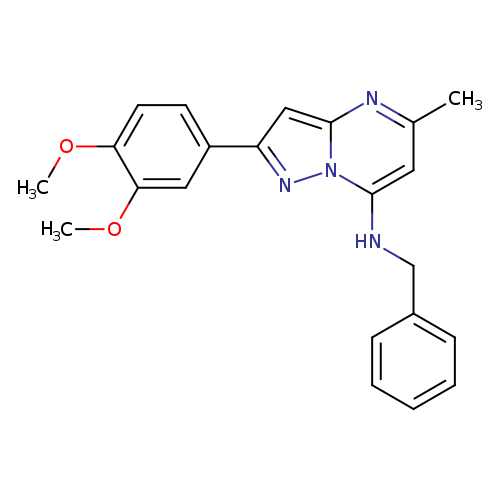 N-benzyl-2-(3,4-dimethoxyphenyl)-5-methylpyrazolo[1,5-a]pyrimidin-7-amine
