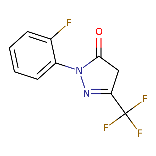 1-(2-fluorophenyl)-3-(trifluoromethyl)-4,5-dihydro-1H-pyrazol-5-one
