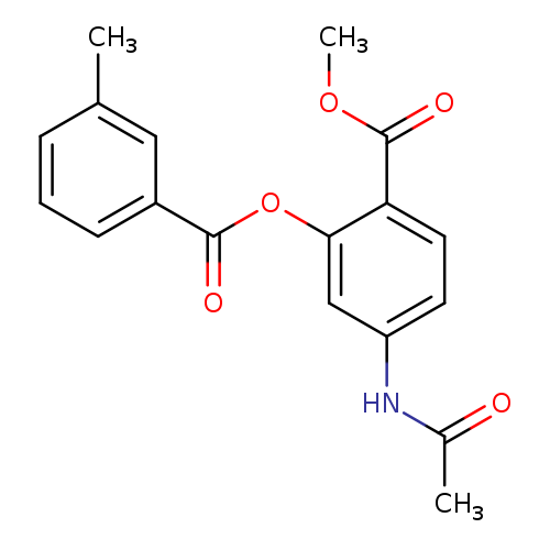 methyl 4-acetamido-2-(3-methylbenzoyloxy)benzoate