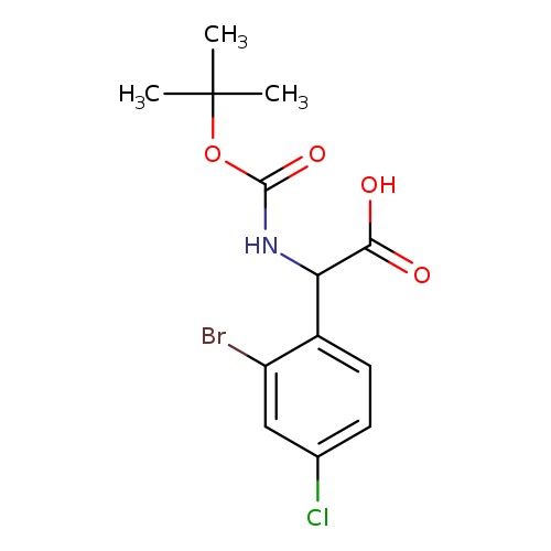 2-(2-bromo-4-chlorophenyl)-2-{[(tert-butoxy)carbonyl]amino}aceticacid