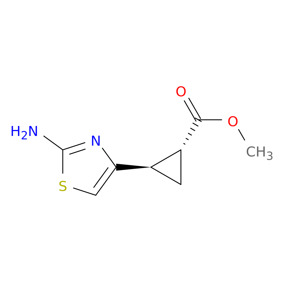 rac-methyl (1R,2R)-2-(2-amino-1,3-thiazol-4-yl)cyclopropane-1-carboxylate