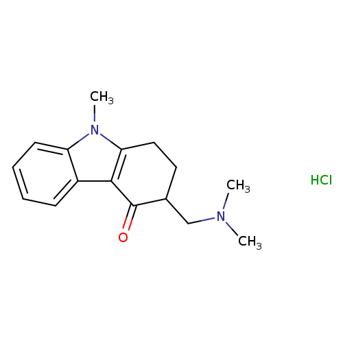 4H-Carbazol-4-one, 3-[(dimethylamino)methyl]-1,2,3,9-tetrahydro-9-methyl-, hydrochloride (1:1)