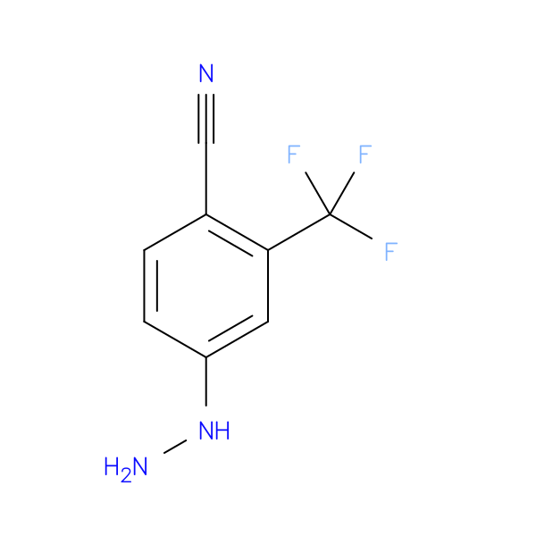 4-Hydrazinyl-2-(trifluoromethyl)benzonitrile