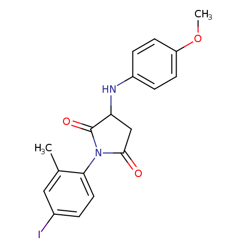 1-(4-iodo-2-methylphenyl)-3-[(4-methoxyphenyl)amino]pyrrolidine-2,5-dione