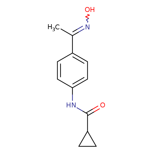 N-{4-[1-(hydroxyimino)ethyl]phenyl}cyclopropanecarboxamide